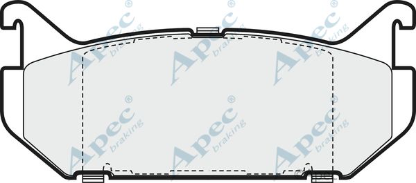 APEC BRAKING Комплект тормозных колодок, дисковый тормоз PAD823